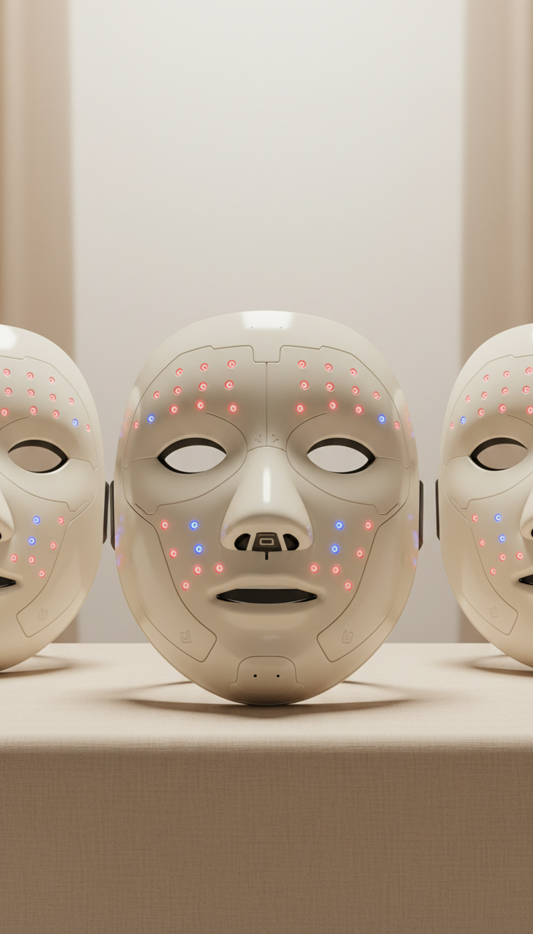 Masque LED anti-âge silicone doux