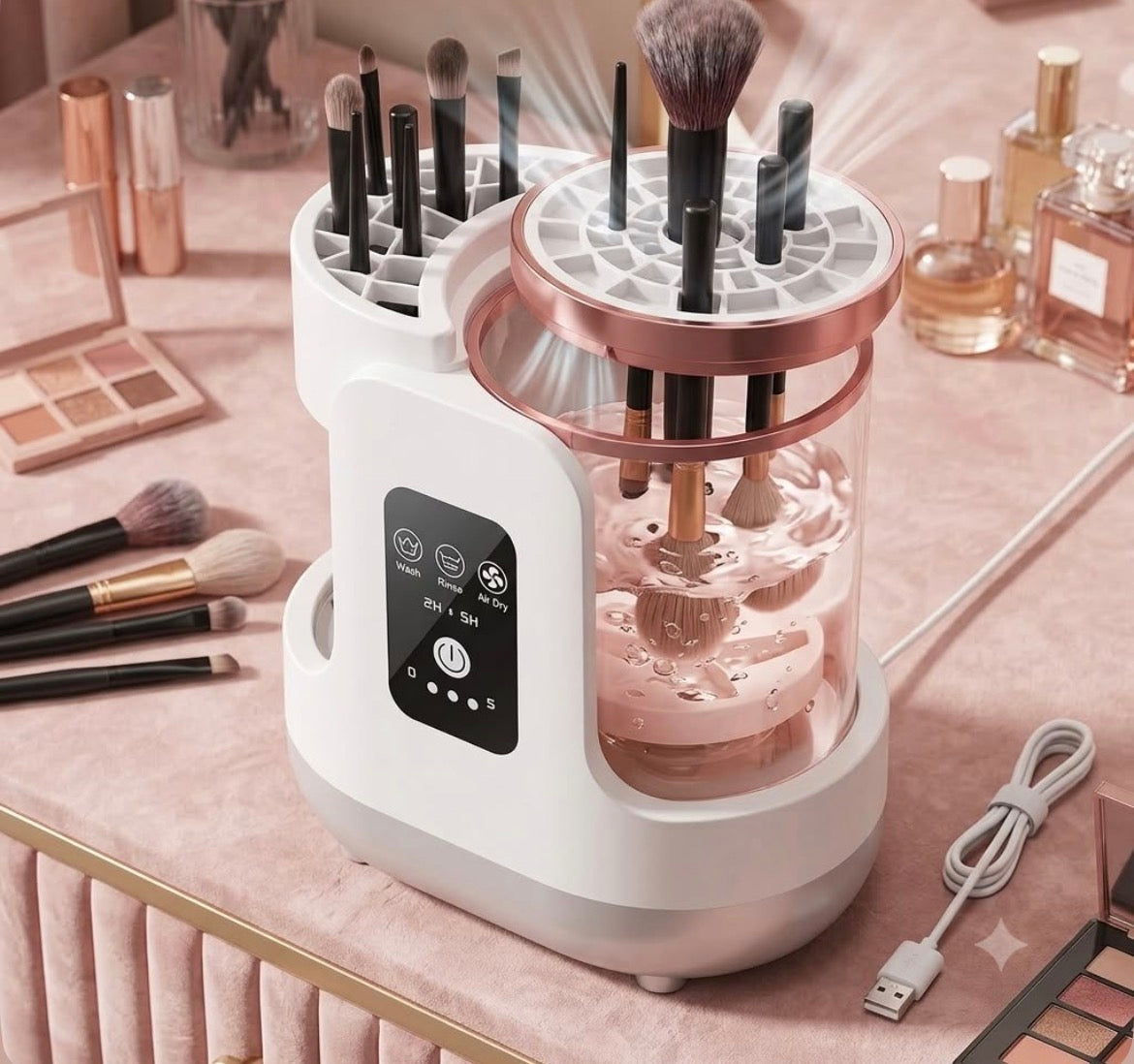 Nettoyeur Électrique de Pinceaux de Maquillage