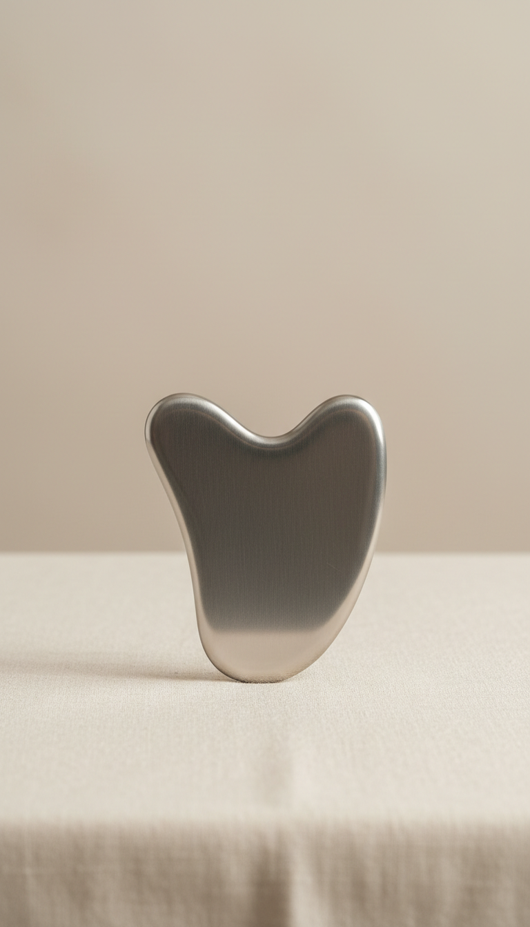 Gua sha acier inoxydable rafraîchissant